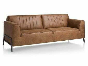 Deba Meubelen 3-zit zetel ZEMBLA - Secilia Cognac Bruin aanbieding