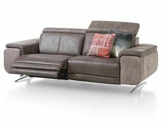 Deba Meubelen 2,5-zit met elektr. relax links GREYMOUTH Bruin aanbieding
