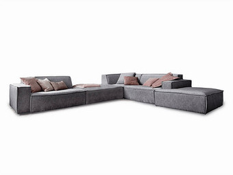 Deba Meubelen Hoeksalon UPPER EAST - Cosmopolitan grey Grijs aanbieding