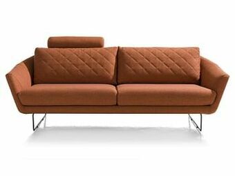 Deba Meubelen 3-zit AKRON met hoofdsteun - Lady Roest Rood aanbieding