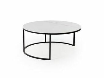 Deba Meubelen Salontafel MAYA - Witte marmerlook Wit aanbieding