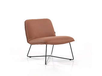 Deba Meubelen Fauteuil FLY - Cognac leder Bruin aanbieding
