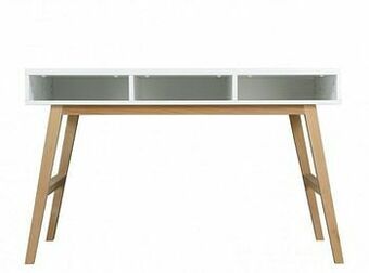 Deba Meubelen Bureau LYNN - Wit/Naturel Wit aanbieding