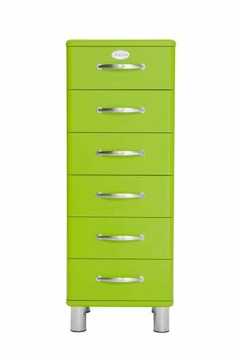 Deba Meubelen Retro ladenkast MALIBU - Groen Groen aanbieding