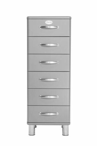 Deba Meubelen Retro ladenkast MALIBU - Alu Grijs aanbieding