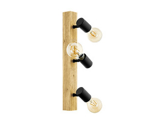 Deba Meubelen Spot TOWNSHEND 3 - Hout & Zwart Zwart aanbieding