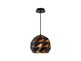 Deba Meubelen Hanglamp MALUNGA - Zwart/Goud Zwart aanbieding