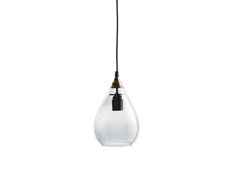 Deba Meubelen Hanglamp SIMPLE - Grijs Glas aanbieding