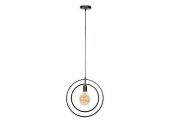 Deba Meubelen Hanglamp TURN 1x - Charcoal Zwart aanbieding