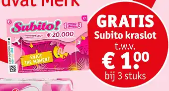 Kruidvat Subito kraslot aanbieding