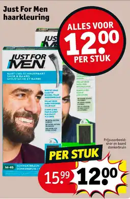 Kruidvat Just For Men haarkleuring aanbieding