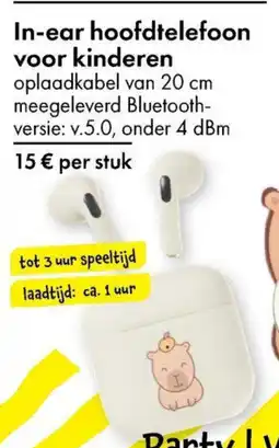 TEDi In-ear hoofdtelefoon voor kinderen aanbieding