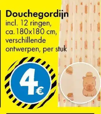TEDi Douchegordijn aanbieding