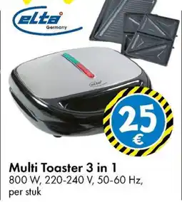 TEDi Multi Toaster 3 in 1 aanbieding
