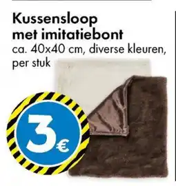 TEDi Kussensloop met imitatiebont aanbieding