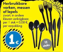 TEDi Herbruikbare Vorken, Messen of Lepels aanbieding