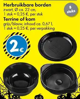 TEDi Herbruikbare Borden, Terrine of Kom aanbieding
