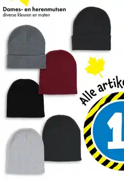 TEDi Dames- en herenmutsen aanbieding