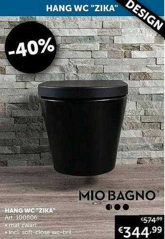Zelfbouwmarkt Hang wc zika aanbieding