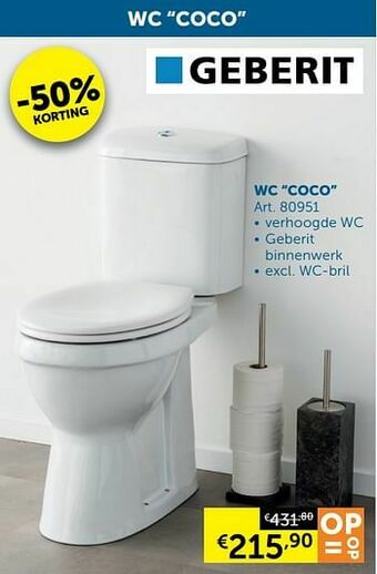 Zelfbouwmarkt Wc coco aanbieding