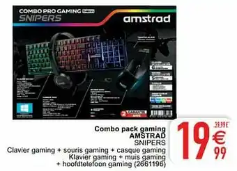 Cora Combo pack gaming amstrad snipers aanbieding