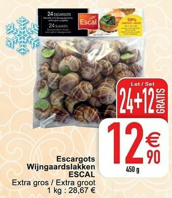 Cora Escargots wijngaardslakken escal aanbieding