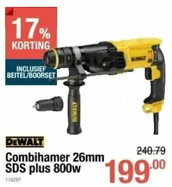 Cevo Dewalt combihamer sds plus 800w aanbieding