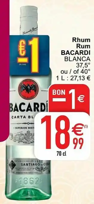 Cora Rhum rum bacardi blanca aanbieding