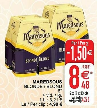 Cora Maredsous blonde - blond aanbieding