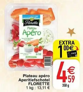 Cora Plateau apéro aperitiefschotel florette aanbieding