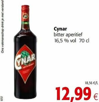 Colruyt Cynar bitter aperitief aanbieding