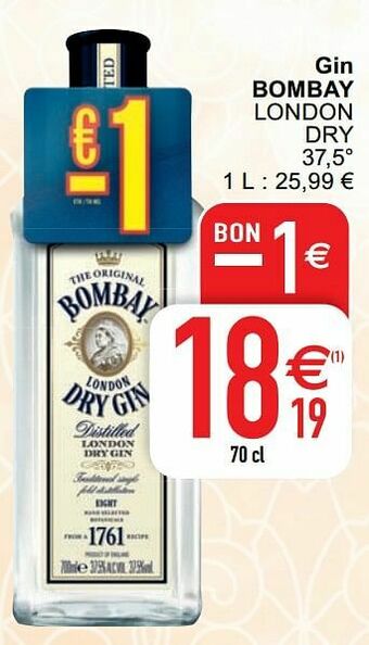 Cora Gin bombay london dry aanbieding