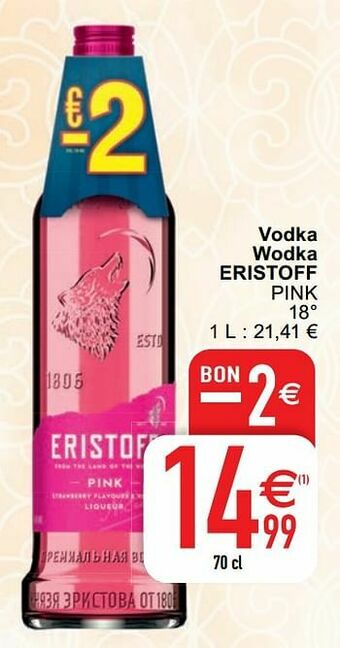 Vodka wodka eristoff pink