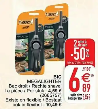 Cora Bic megalighter aanbieding