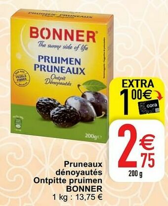 Pruneaux dénoyautés ontpitte pruimen bonner