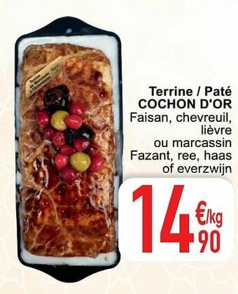 Cora Terrine - paté cochon d`or aanbieding