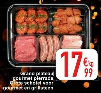 Cora Grand plateau gourmet pierrade grote schotel voor gourmet en grillsteen aanbieding