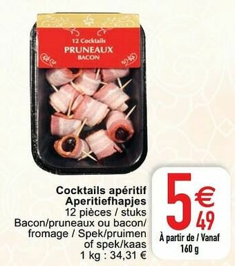 Cora Cocktails apéritif aperitiefhapjes aanbieding