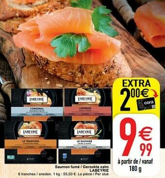 Cora Saumon fumé - gerookte zalm labeyrie aanbieding