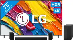 Coolblue LG 75 QNED82 4K (2025) + LG DS60TR aanbieding