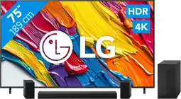 Coolblue LG 75 QNED82 4K (2025) + LG DS60TR aanbieding