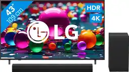 Coolblue LG 43 Smart UA75 4K (2025) + LG DS40T aanbieding