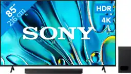 Coolblue Sony Bravia 3 85 4K LED (2025) + Sony Bravia Theatre Bar 6 Noir aanbieding