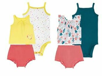 LUPILU® 3-delige biokatoenen zomerset voor baby’s