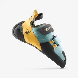Decathlon Klimschoenen voor dames Vertika blauw oker aanbieding