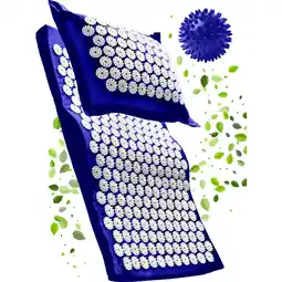 Decathlon S-vorm Spijkermat met spijkerkussen - Acupressuur massage mat met bal aanbieding