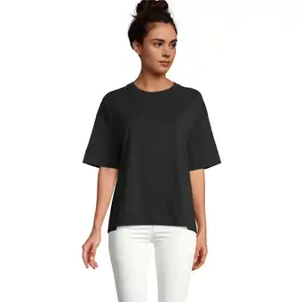 Decathlon Dames Boxy Oversized Tshirt (Diep zwart) aanbieding