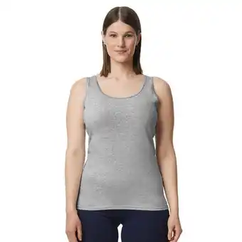 Decathlon Dames Softstyle Effen Tanktop (Sportgrijs) aanbieding