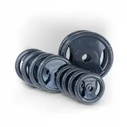 Decathlon Bumper Plates Set 100 kg I Halterschijf Set in Standaard Norm (31 mm) aanbieding