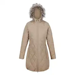 Decathlon Dames Fritha II geïsoleerde parka (Barleycorn) aanbieding